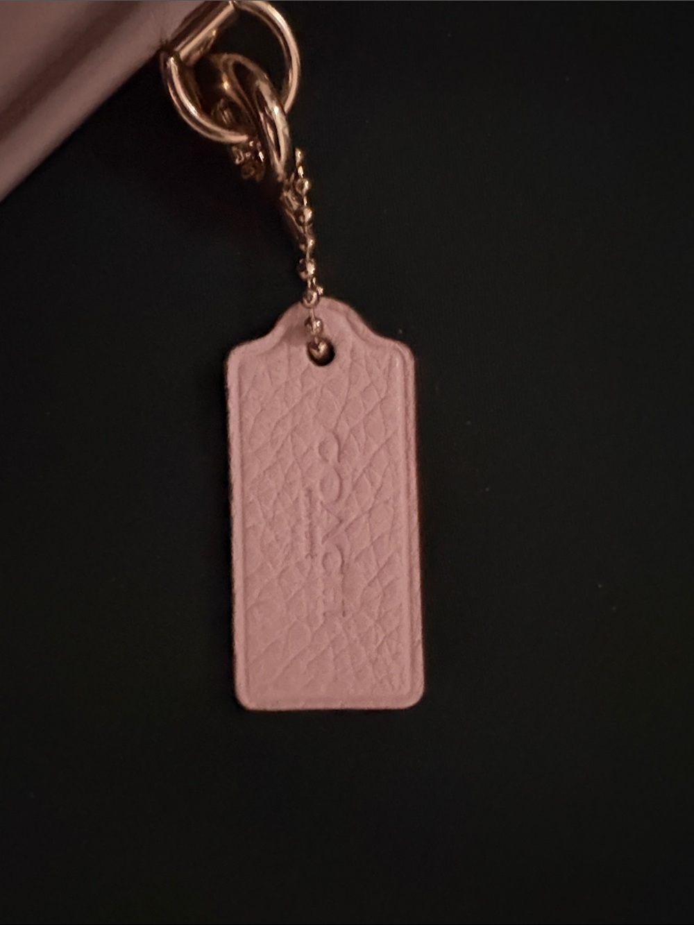 Coach Blush Pink Pebbled Leather Crossbody with Gold Hardware - Picture 3 of 4